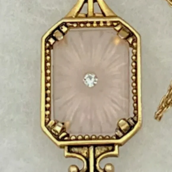 Avon 1977 Frostlights Camphor Glass Vintage Pendant - Picture 4 of 6